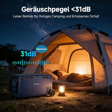 Автомобільний компресорний холодильник AAOBOSI 75л: Електричний, IPX4, -20°C/+20°C для авто, кемпінгу, подорожей