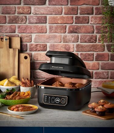 Фритюрниця Russell Hobbs SatisFry XL 5.5л з Rapid Air: гриль, мультиварка, повільне приготування, випікання