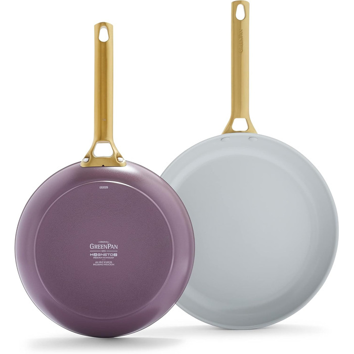 Набір сковорідок GreenPan Reserve з керамічним покриттям, 3 шт. (10', 12', 24 см), фіолетовий