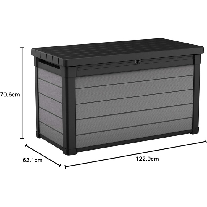 Ящик для подушок Keter Ondis24 Premier Box XL, садові меблі, водонепроникний (380л)