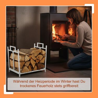 Підставка для дров Relaxdays складна металева