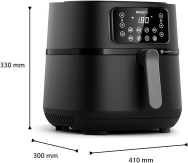 Фритюрниця Philips Airfryer 5000 XXL 7,2 л 16-в-1, Wi-Fi, 90% менше жиру, рецепти, Rapid Air