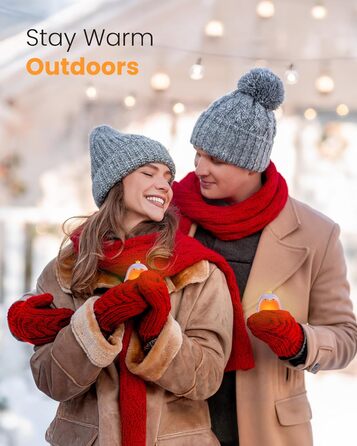 Електричні грілки для рук Gaiatop (2 шт) з 3 режимами нагріву, магнітні, портативні, багаторазові. Ідеальні для кемпінгу, піших прогулянок, полювання. Подарунок для жінок та чоловіків (фіолетові)