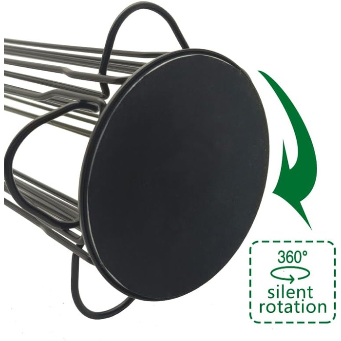 Тримач для капсул Vertuo MaxMiuly (35 шт), обертається, для зберігання капсул кави Vertuo, сумісний з Nespresso (Чорний)