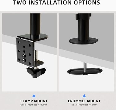 Підставка для монітора Suptek, 2 монітори, для LCD/LED екранів 13-27 дюймів, з кріпленням для ноутбука (MD6432TP004)