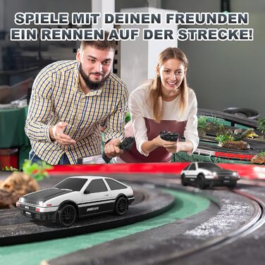 RC Дрифт Автомобіль 1:24 Mini 4WD 2.4GHz, 25 км/год, LED підсвічування, Подарунок для хлопчиків від 6 років