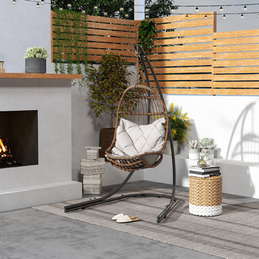 Підставка для гамака у формі C, металева, зі стійкою основою, чорного кольору, до 150 кг