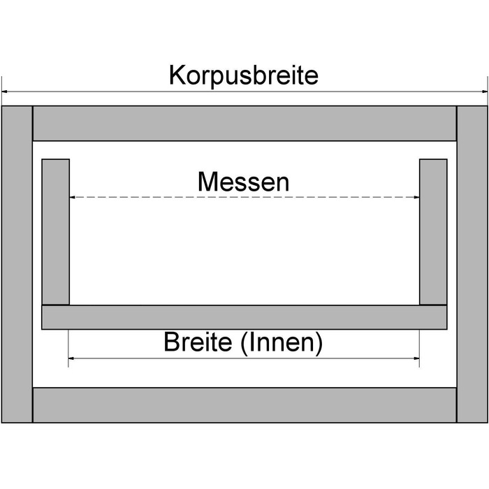 Вставка для столових приладів базальтово-сіра коробка для столових приладів 526 x 474 мм для кухонь Schller KH Schreder і багато іншого. з корпусом 60