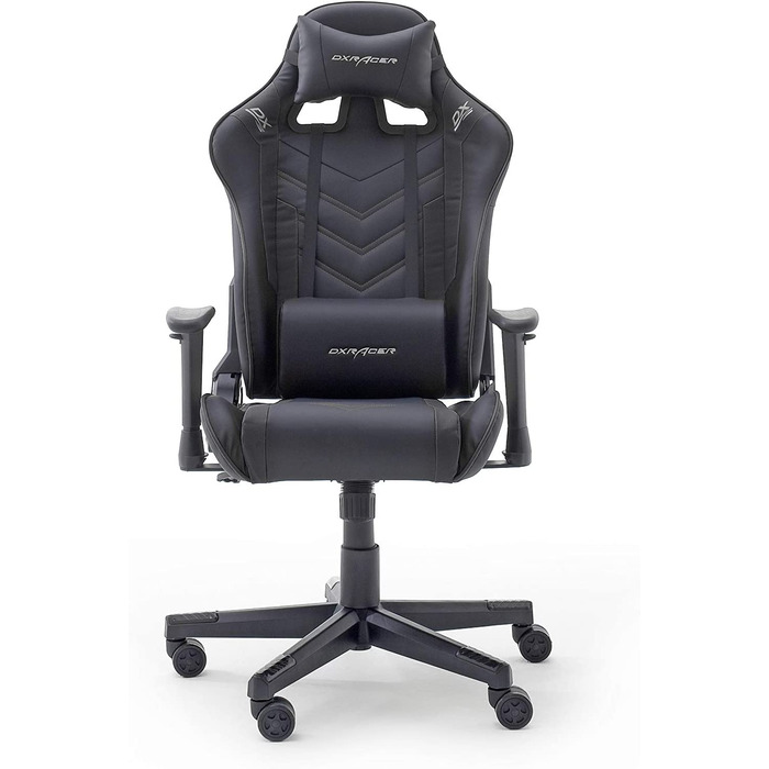 Ігрове крісло Robas Lund DX Racer Sport OK 132, ергономічне крісло керівника з регулюванням висоти (чорний)