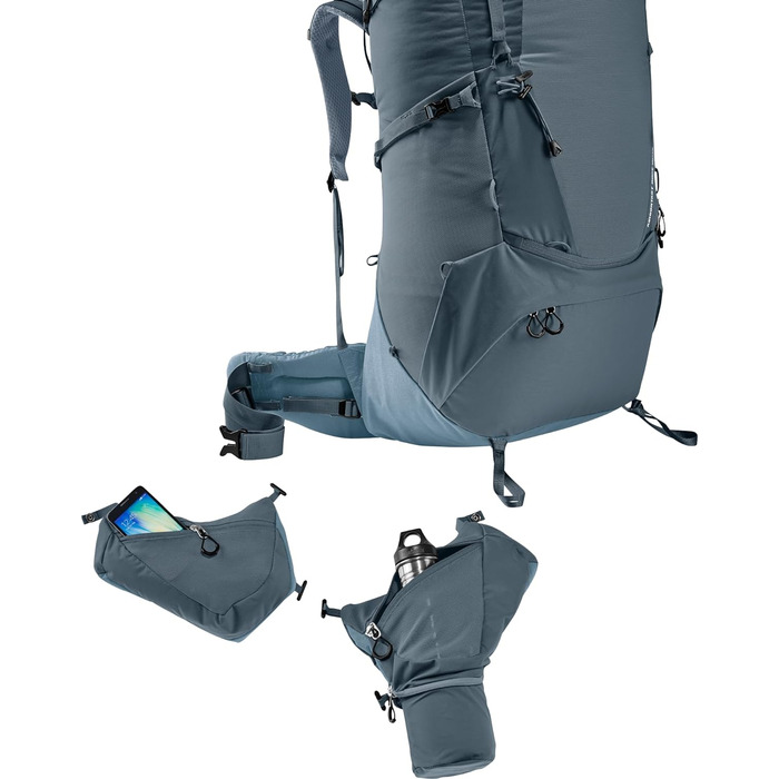 Чоловічий трекінговий рюкзак deuter Aircontact Core 7010 (1 упаковка) (7010 л, графіт-сланець)