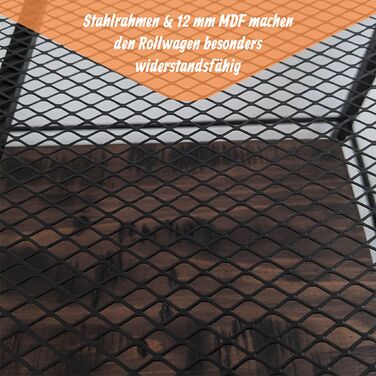 Сервісний візок Relaxdays з знімним столиком