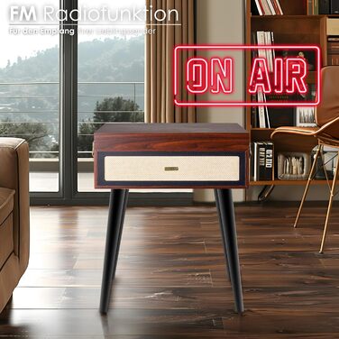 Ретро вініловий програвач із підставкою, Bluetooth, FM-радіо, USB, динамік Full Range, AUX, MicroSD, портативний програвач платівок у валізі на ніжках