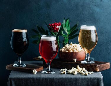 Набір келихів для пива Glasmark KROSNO 1992 Biertulpen 6 шт по 500 мл для Pils, Stout, коктейлів - для посудомийної машини