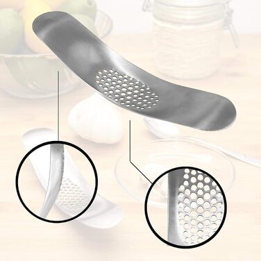 Прес для часнику Lantelme з нержавіючої сталі - можна мити в посудомийній машині, кухонне приладдя