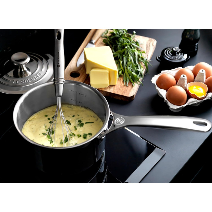 Каструля Le Creuset Signature з кришкою та ручкою, нержавіюча сталь, Ø 16 см, 1.9 л