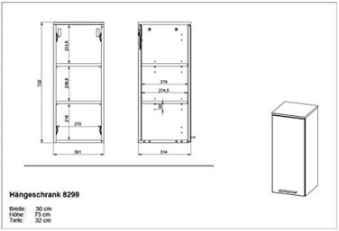 Базова шафа 8296-84 GW-Arvada, 2 висувні ящики, виїмка для сифона, 60x635 см, біла