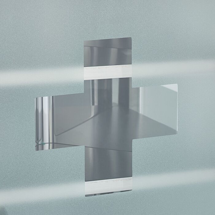 Шафка для медикаментів Relaxdays зі скляними дверцятами