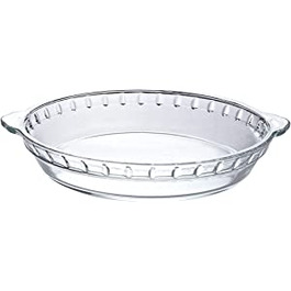 Скляні форми для запікання Скеланг, скляна сковорода для запікання, форма для лазаньї 25 20 4,7 см, для яблучного пирога, гарбузового пирога, пирога із заварним кремом, кругла