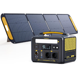 Портативна електростанція VTOMAN Jump 600X: 600W, 299Wh, LiFePO4, сонячний генератор, 1200W пікова потужність, розширювана ємність для кемпінгу, RV, надзвичайних ситуацій