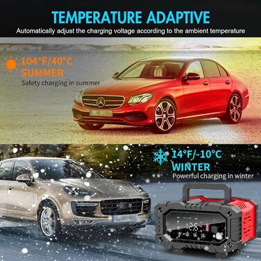 Зарядний пристрій для акумулятора YONHAN, 5A, 12V: для авто, човнів, мотоциклів, газонокосарок та ін.