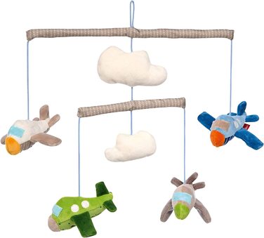 Мобільні дитячі іграшки для дівчаток і хлопчиків, дитячі іграшки, рекомендовані з народження, різнокольорові, 26x32 см (різнокольорові/літаки), 49421