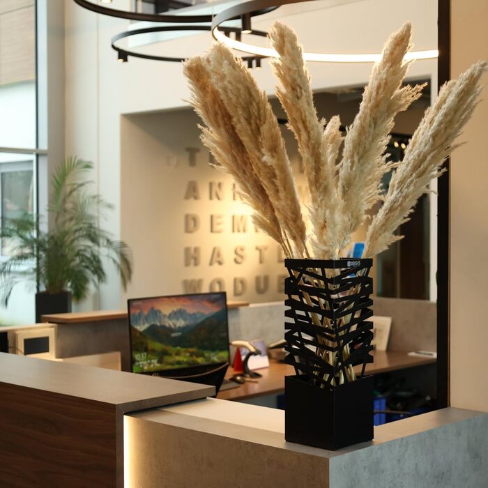 Підставка для парасоль підставка 'Maxi' з металу з піддоном для збору води та гачками - Економія місця 34x14x46 см - Елегантний чорний колір - Ідеально для декорування прихожого та входу (Classic - Чорний)