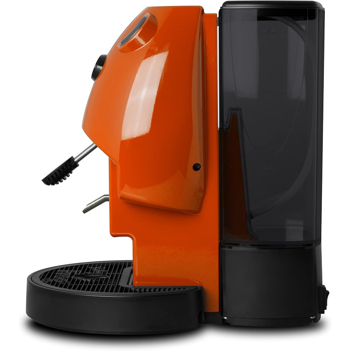 Кавомашина Didiesse Baby Frog Pad – компактна кавоварка з падами, 450 Вт, 1,5 л бак, Standby, білий/оранжевий