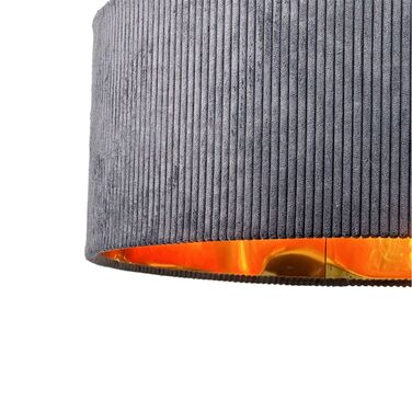 Relaxdays Підвісна лампа з абажуром з тканини