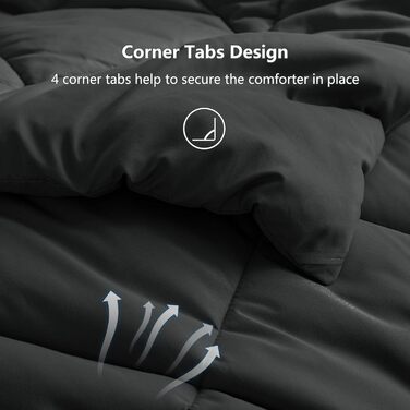 Ковдра CozyLux 200x200 см для всіх сезонів, ковдра з мікрофібри 300gsm, дихаюча, біла, 200 x 200 см