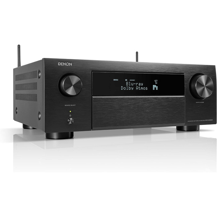 Канальний AV-ресивер Denon AVC-X4800H, 8K, Dolby Atmos, DTSX, Bluetooth, HEOS, Alexa, Чорний, 9.4-