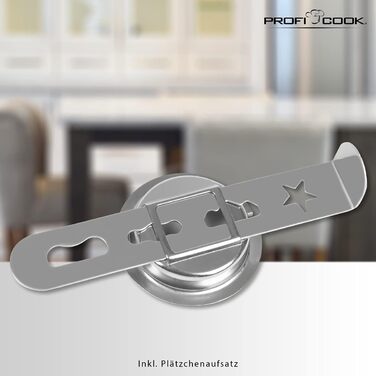 Електрична м'ясоподрібнювач Profi Cook PC-FW 1060 з набором аксесуарів, 1000W, нержавіюча сталь