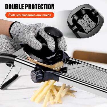 Машхоум Mandoline 5-в-1: набір для нарізки овочів та фруктів з нержавіючої сталі, 40 см