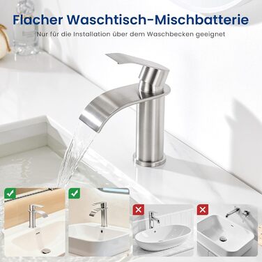 Змішувач для ванної CECIPA, нержавіюча сталь, висота виливу 86 мм, для ванної кімнати