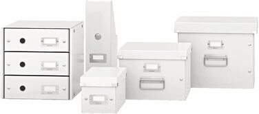 Ящик для зберігання і транспортування Leitz Click & Store, кубічна форма, 61080095 (великий, білий)