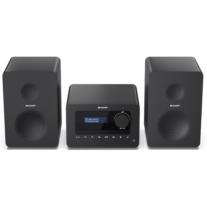 Компактна система SHARP XLB520D (40 Вт, DAB/FM, Bluetooth), чорна