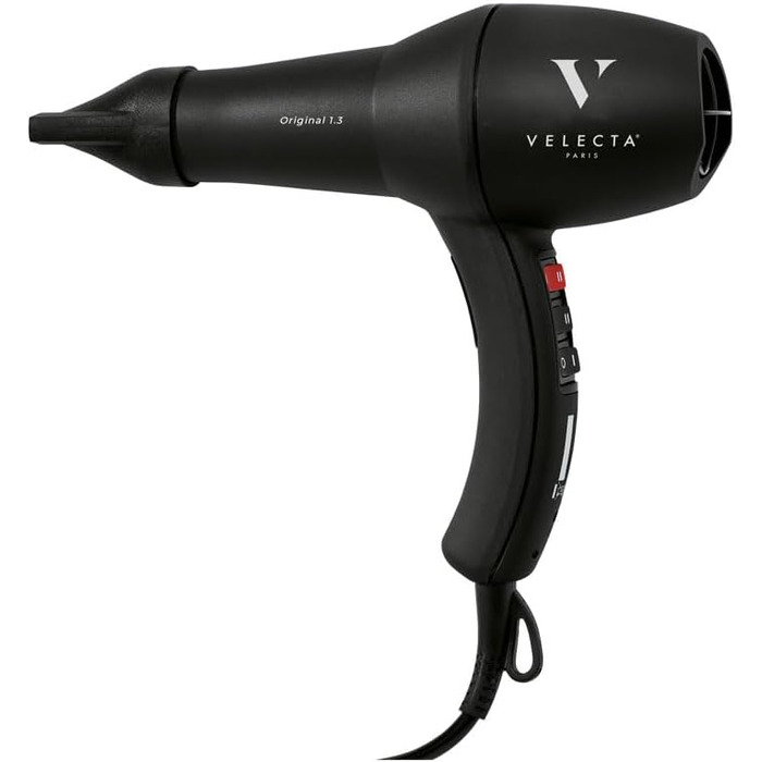 Професійний фен Velecta Paris Original 1.3 чорного кольору з ефектом оксамиту