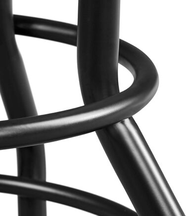 Барний стілець Yaheetech вінтажний, регульована висота, з товстим сидінням, без монтажу, з штучної шкіри, для кухні/вітальні/бару/кафе, коричневий