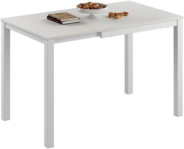 Розсувний обідній стіл Vicco Granny, 120x70 см, білий