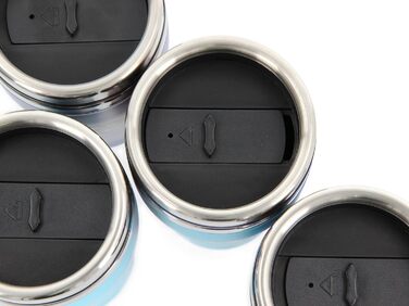 Термокружка Volkswagen BRISA Collection GTI, 450 мл, чорний/турквіс, з нержавіючої сталі, подвійні стінки