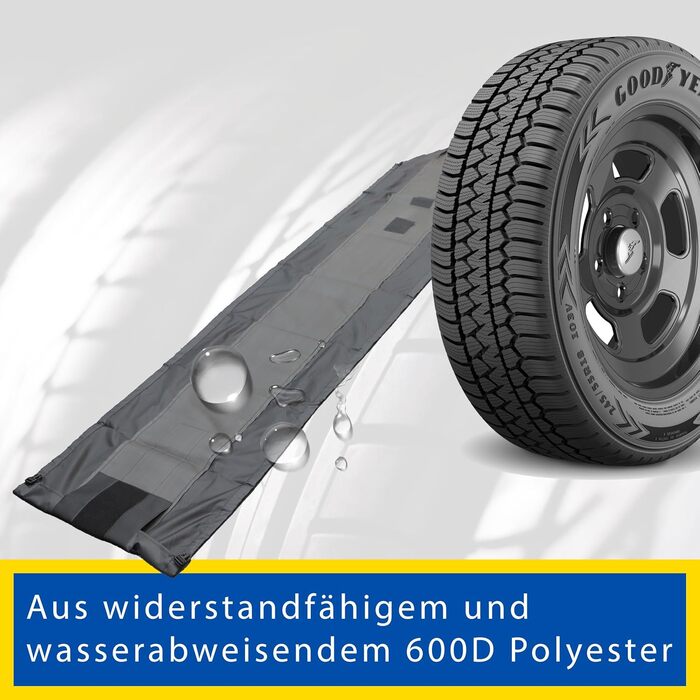 Сумки для шин Goodyear з 600D поліестеру, чорні, водовідштовхувальні, захист від УФ, набір 4 шт.