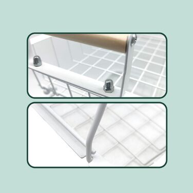 Relaxdays Двоярусний металевий фрутниця з ручками