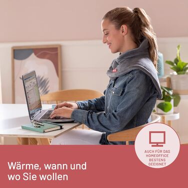 Грелка для шиї та плечей Imetec Intellisense: 5 температур, електрозахист, швидко гріє, пральна машина, 47x52 см