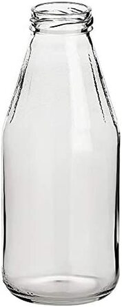 Набір з 20 пляшок для соку gouveo об'ємом 500 мл з кришкою, що загвинчується-маленька скляна пляшка об'ємом 0,5 л з кришкою TO43-порожня пляшка для наповнення кухні та будинку (06 шт., білий)