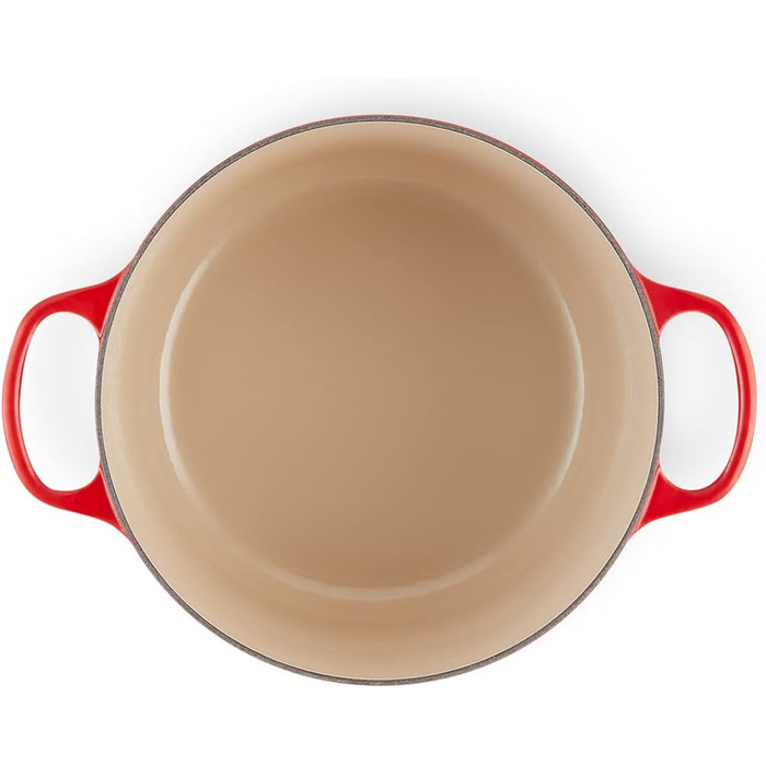 Le Creuset Високий круглий гусчар з чавуну, 26 см, червоний