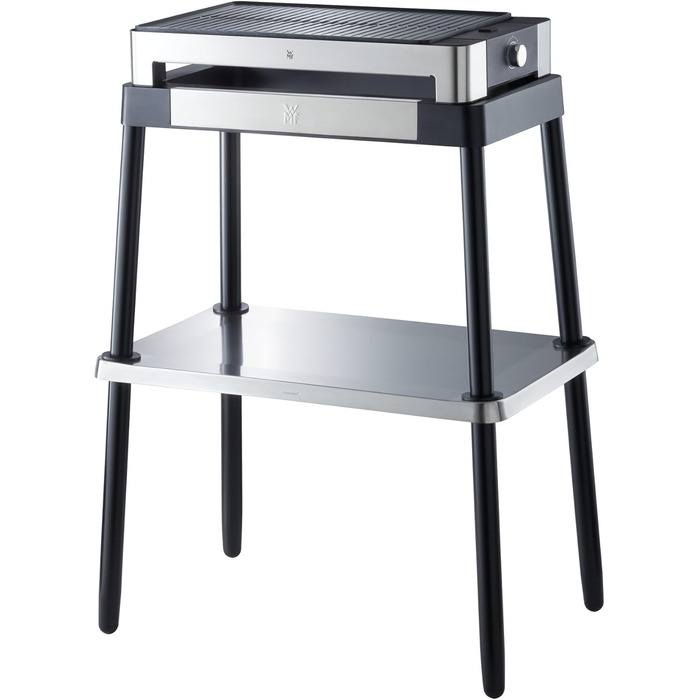 Електрогриль WMF Lono Quadro: компактний, нержавіюча сталь, 1250W, для дому, легко миється