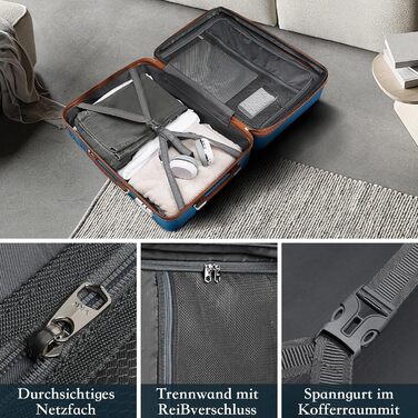 Набір валіз Joyway 5шт з ABS пластику, розширюваний, з TSA замком та 4 колесами (темно-коричневий)