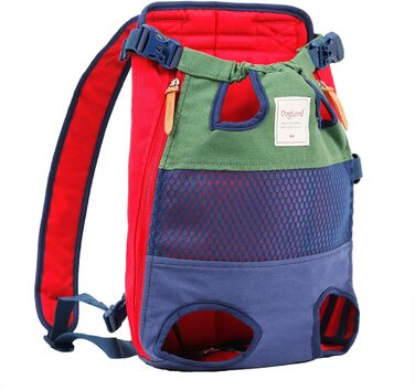 Рюкзаки ETOPARS для собак, сумка для домашніх тварин, рюкзаки для собак, сумка для перенесення домашніх тварин, сумка для перенесення собак, рюкзак для собак для прогулянок/піших прогулянок/їзди на велосипеді і мотоциклі, підтримка до 8 кг (зелений синій)