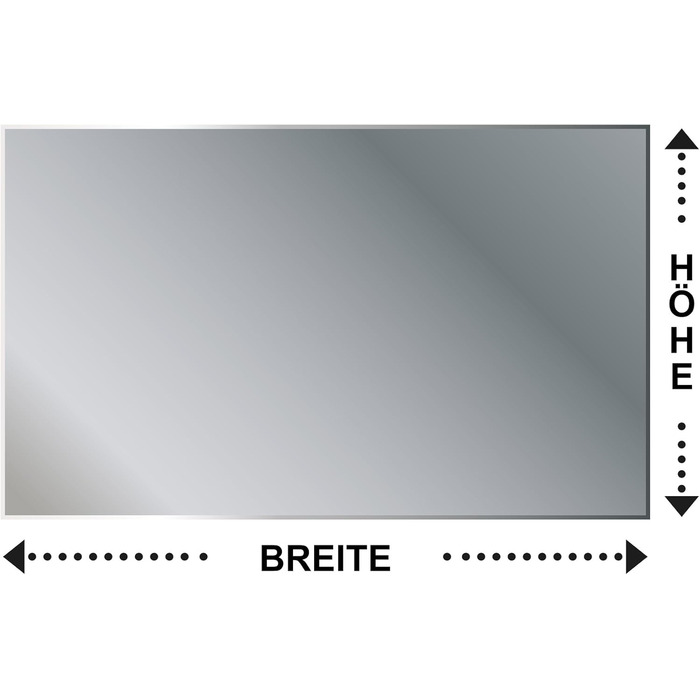 Дзеркало для ванної кімнати Sarar Vittoria з LED-підсвічуванням 80x70 см, Made in Germany