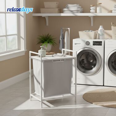 Кошик для білизни Relaxdays з металевим каркасом, 65 л