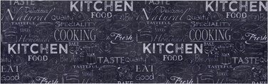 Килимова доріжка Hanse Home Cook 150х50 см чорний Kitchen Food